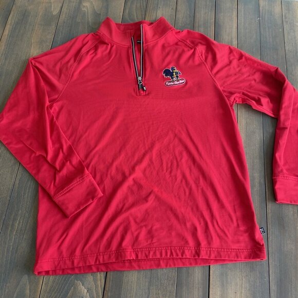 Men's Cutter & Buck Red Delaware Fightin' Blue Hens Adapt Eco Knit Size M (N8) - Picture 1 of 8